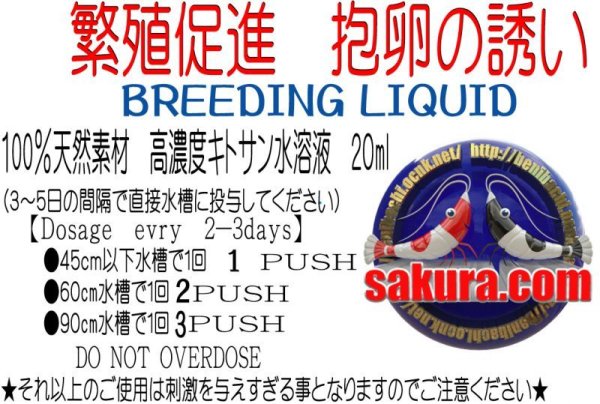 画像1: 繁殖促進　抱卵の誘い20ml　エビ　蝦　アクアリウム　水草　熱帯魚　shrimp aquarium water plants (1)