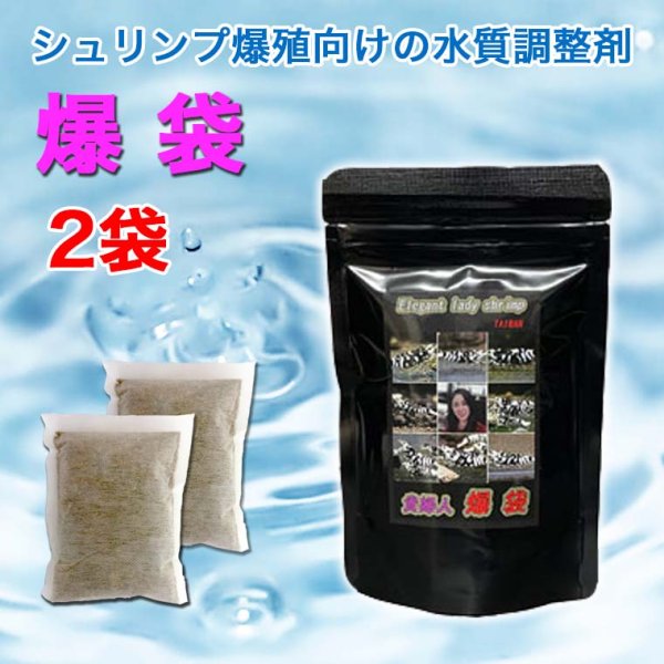 画像1: 爆袋 ２袋　貴婦人　シュリンプ爆殖向けの水質調整剤 (1)